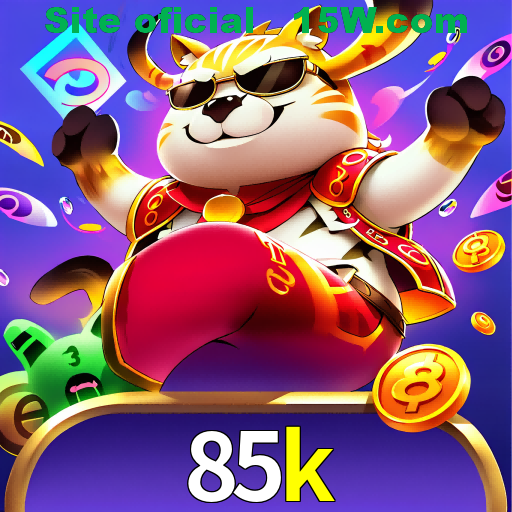 Imagem promocional da 85k mostrando a plataforma e suas vantagens
